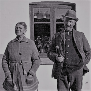 Nordrupvester - Christiane og Lars Peder Jensen fotograferet før 1940