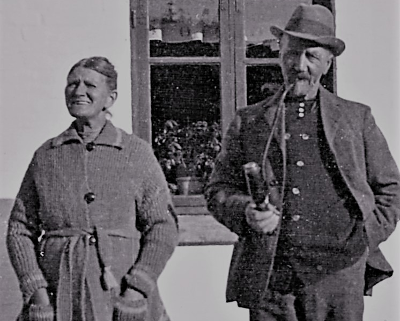 Nordrupvester - Christiane og Lars Peder Jensen fotograferet før 1940